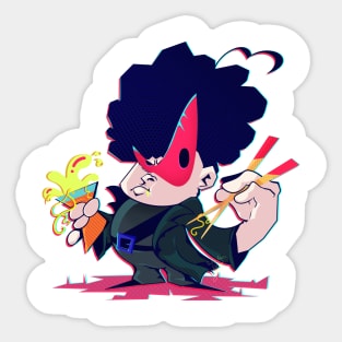 Colonel Noodle Sticker